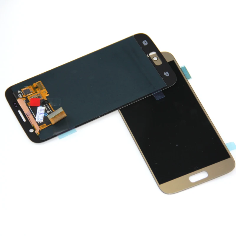 Супер AMOLED экран для SAMSUNG Galaxy S7 ЖК дисплей G930 G930F G930A сенсорный дигитайзер сборка