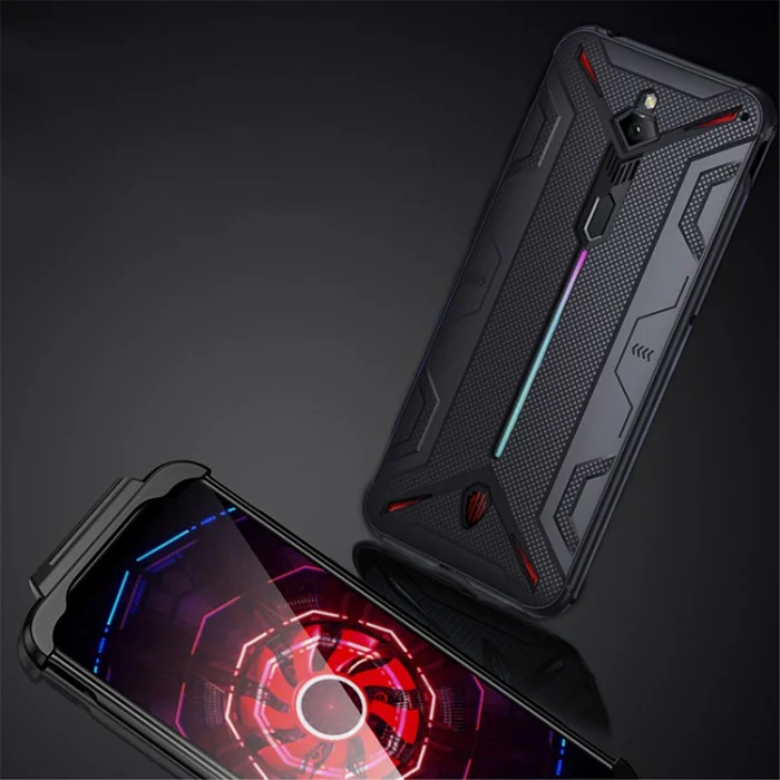 Противоударный защитный ТПУ мягкий чехол для телефона для Nubia Red Magic 3/3 S крышка с рассеиванием тепла поддержка геймпада для Red Magic 3 - Цвет: blue