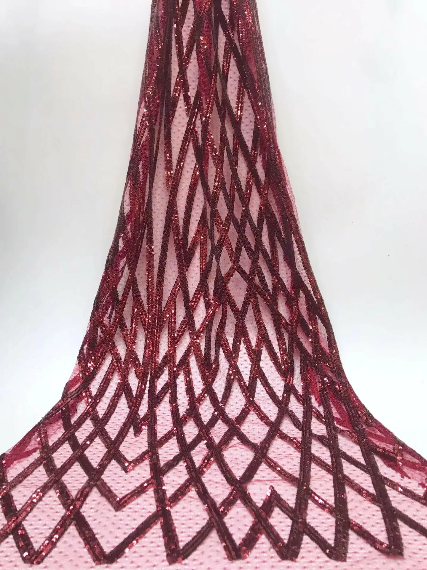 

New Design African Lace Fabric Nigerian Lace Fabric with Sequins French Net Lace Fabric 2019 High quality JYN190