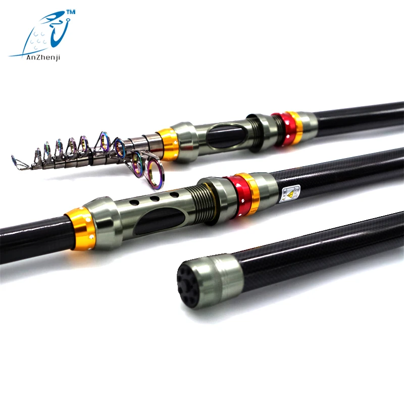 

New 99% Carbon Portable Spinning Fish Hand Fishing Tackle Sea Pole pesca Telescopic Fishing Rod 1.8M 2.1M 2.4M 2.7M 3.0M 3.6M