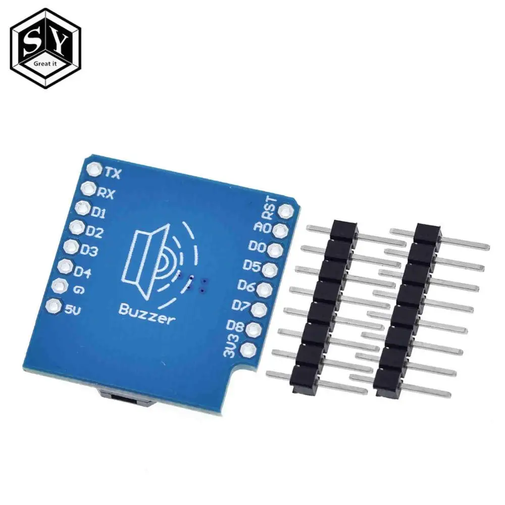 1 шт. Great IT Buzzer Shield V1.0.0 для WEMOS D1 mini|sound module|vehicle sensorvehicle detection sensor |