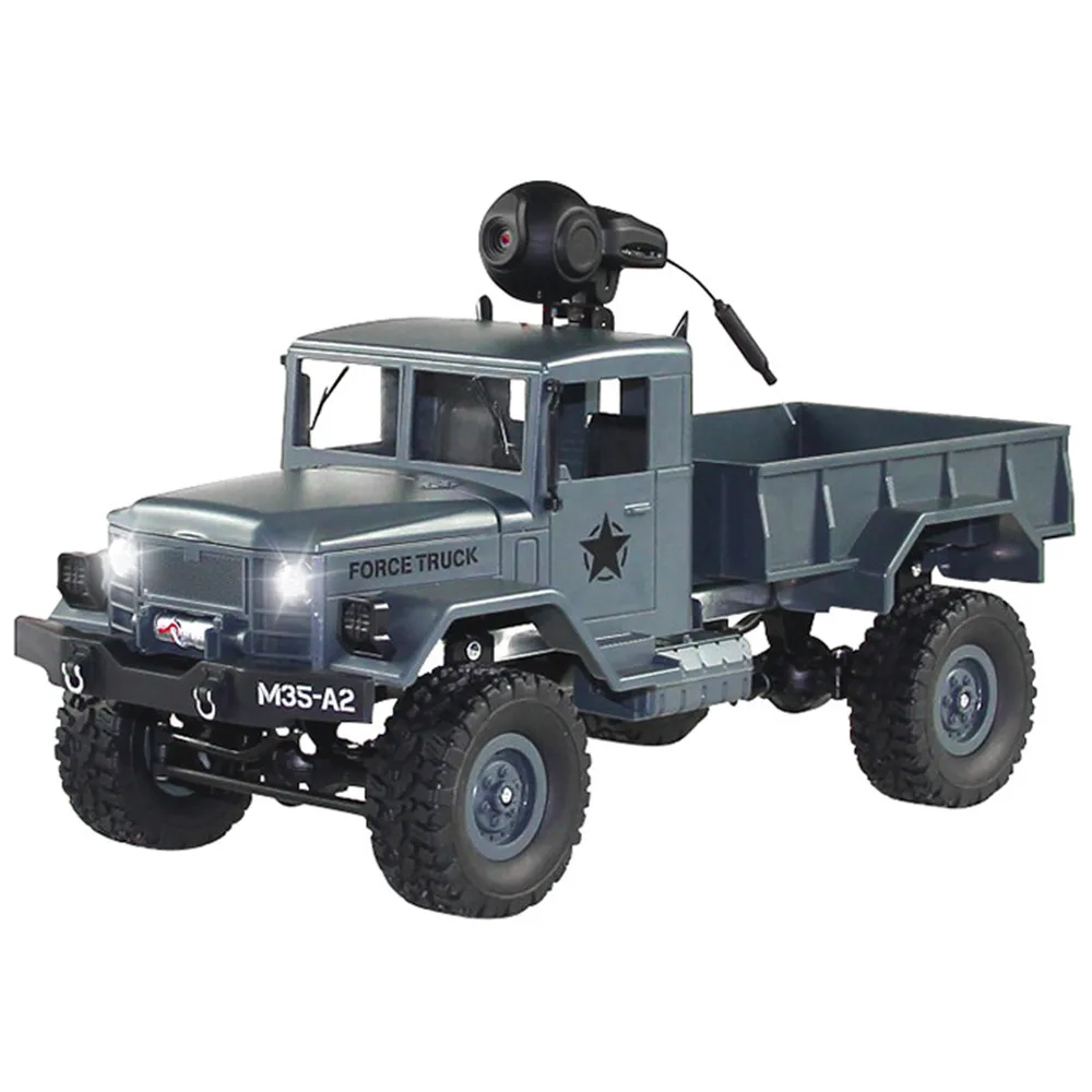 Военный автомобиль FY001A 1/16 WiFi 0 3 МП 2 4G 4WD внедорожный RTR с передним освещением радио