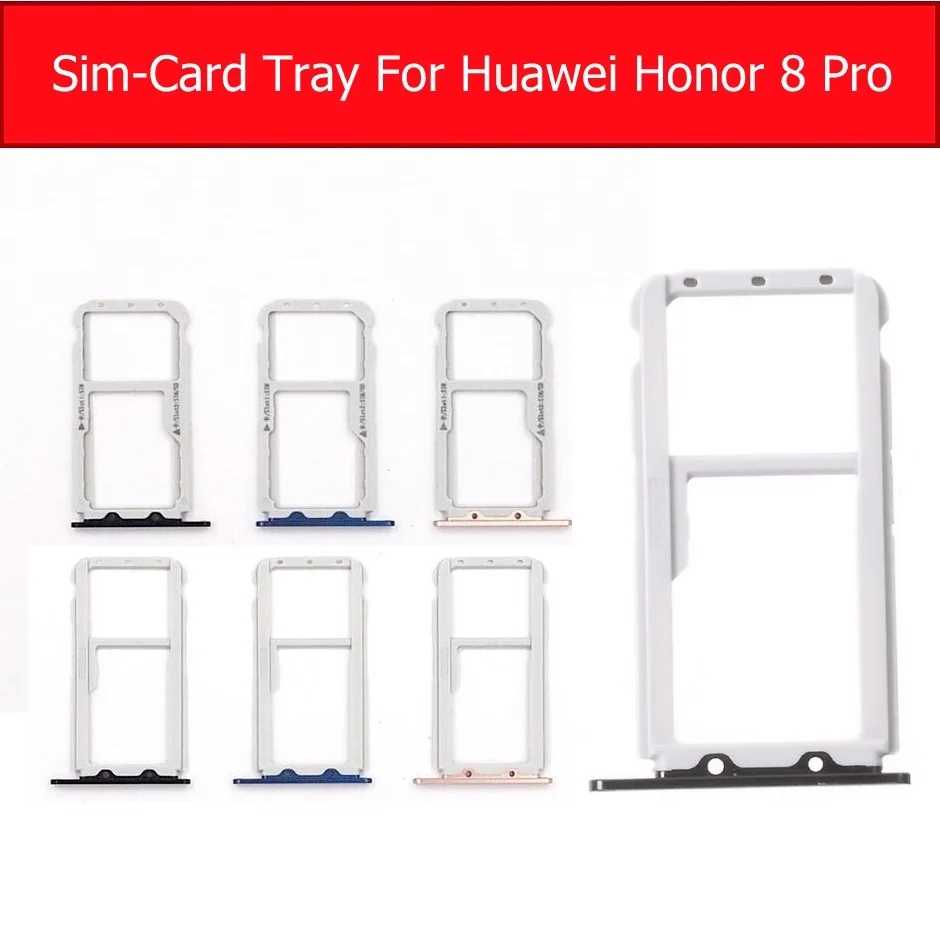 Лоток для карт памяти и SIM-карты Huawei honor v9 DUK-AL20 DUK-TL30, держатель Micro SD для honor 8 pro Duk-L09, слот для Sim-карты