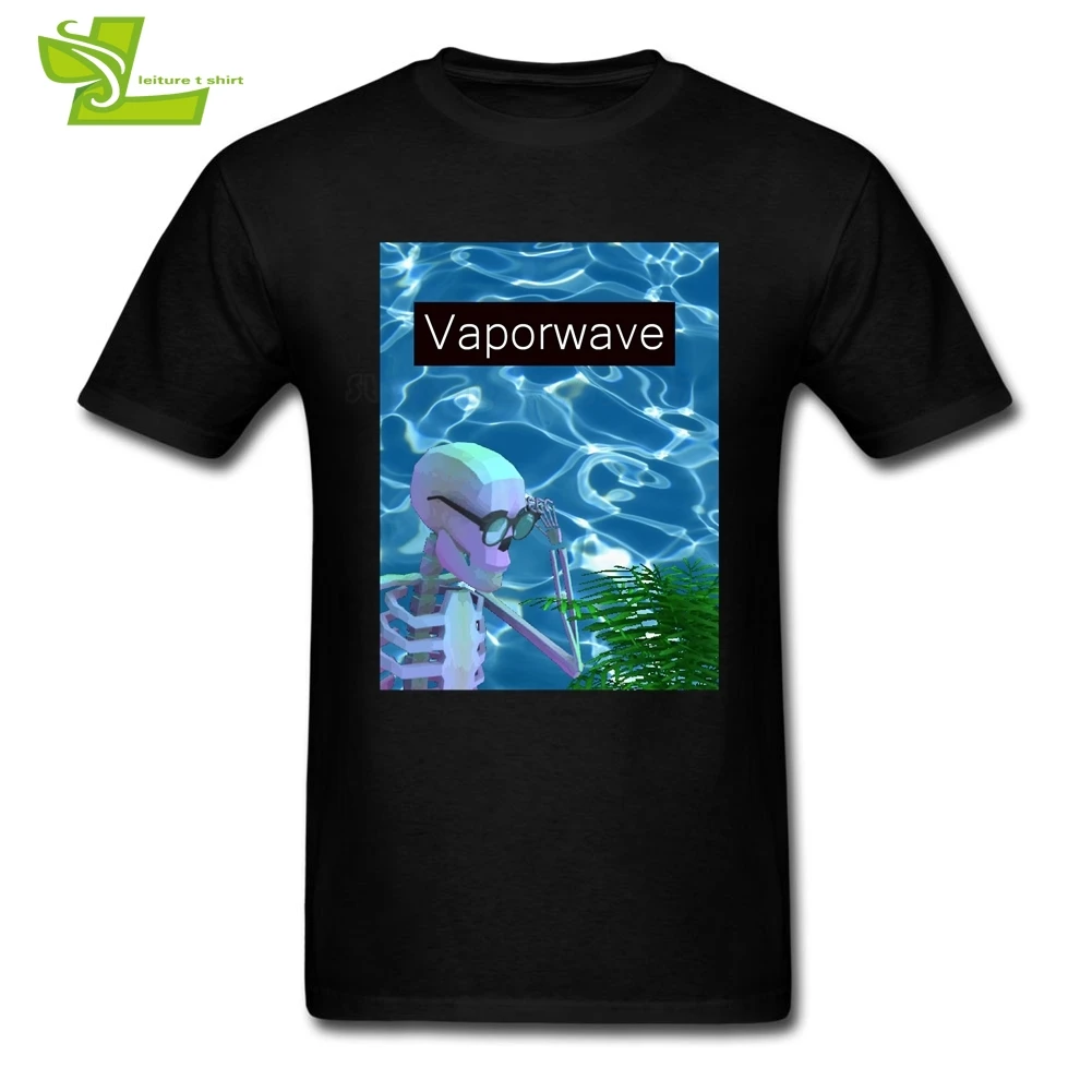 Футболка мужская с круглым вырезом и принтом скелета | Мужская одежда