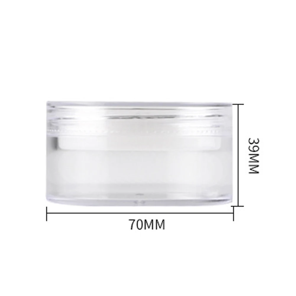 Портативный Пластиковый пустой рассыпчатый горшок для пудры 50 г с ситечком