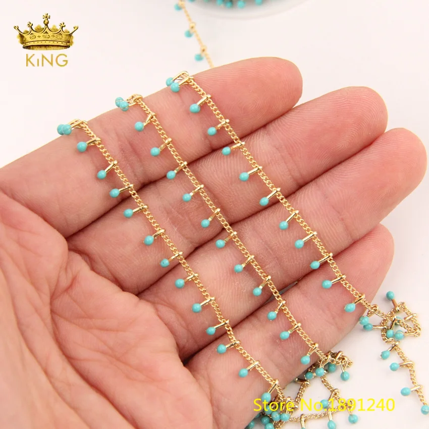 5 метров color ISES цветные эмалированные бисерные цепочки DIY чокеры, 2 мм крошечные эмалевые бусины розарийная цепь для колье в стиле бохо ювелирные изделия HX218