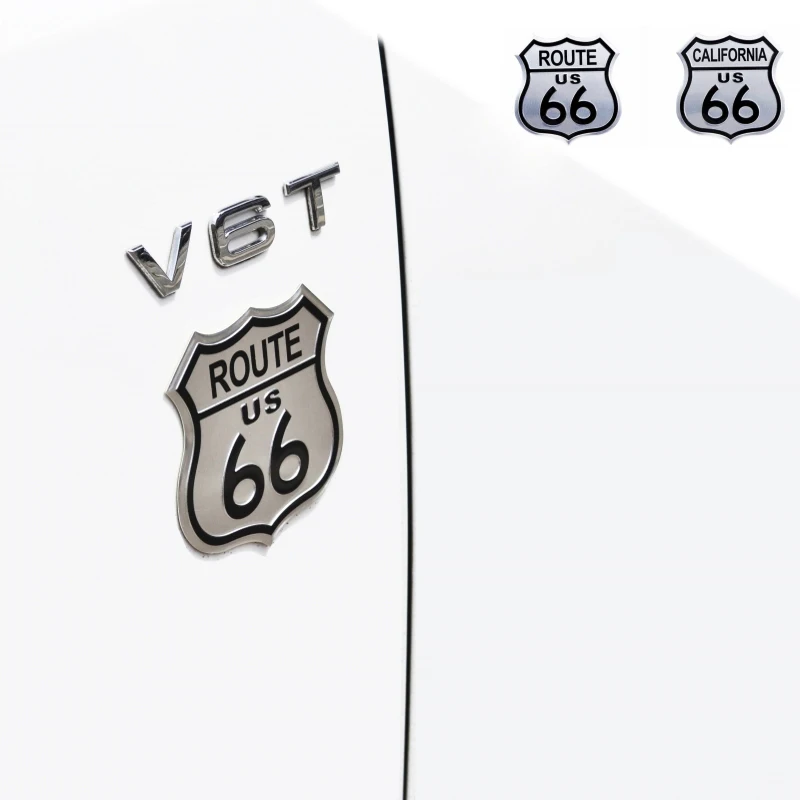 2 шт. алюминиевая Эмблема для дороги 66 H2 анклава ENVISION JCUV SRT Durango YUKON надлежащего