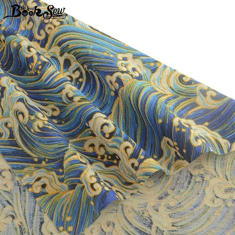 Booksew Cotton Linen Fabric African Ankara Telas Por Metro Canvas Tissu DIY Tablecloth Bag Curtain Cushion Burlap | Дом и сад