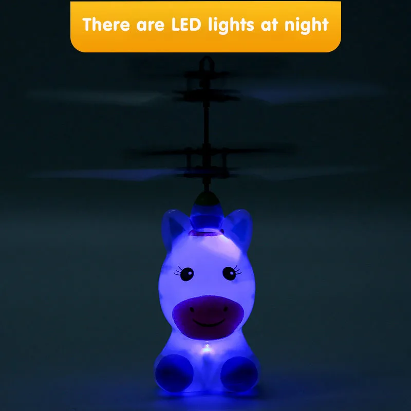 Hand Flying UFO robot toy LED rabbit Mini Induction Suspension RC Aircraft Toy For children brithday Christmas Gifts | Игрушки и хобби