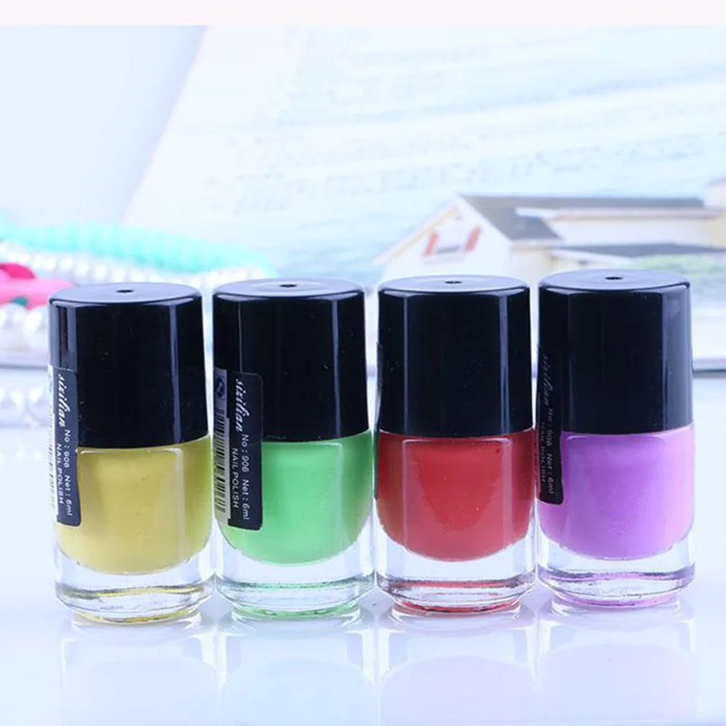 Длительный 24 Цвета Карамельный цвет лака для ногтей Лаки шелушиться лак быстро