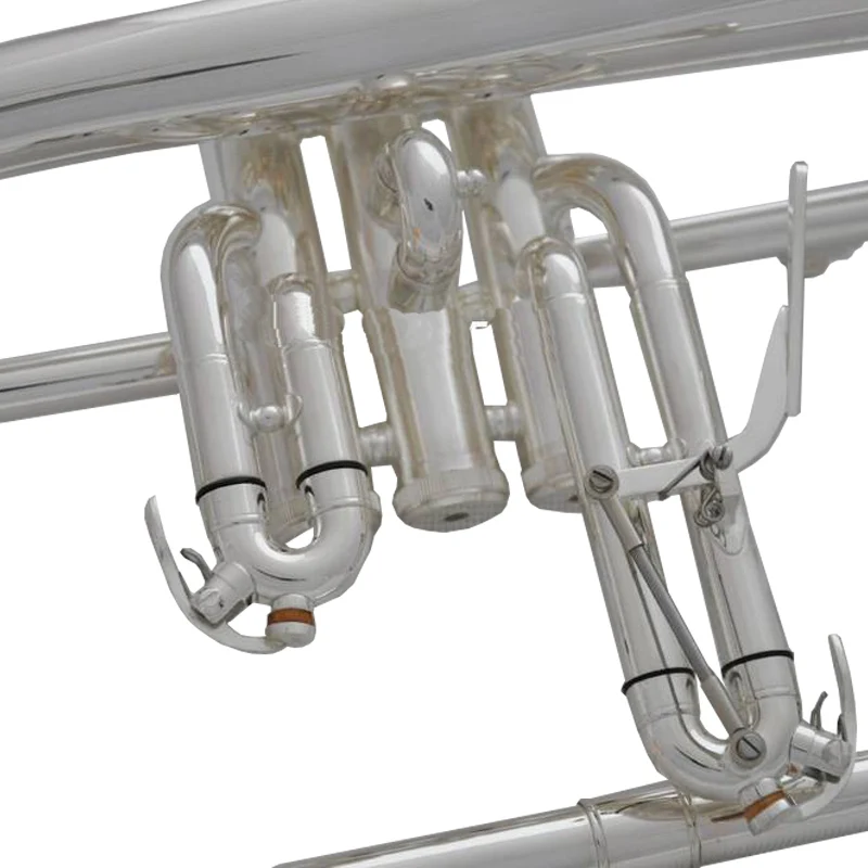 Профессиональная Серебряная пластина Bb Flugelhorn Flugel Horn MONEL valve Новый чехол|Труба| |