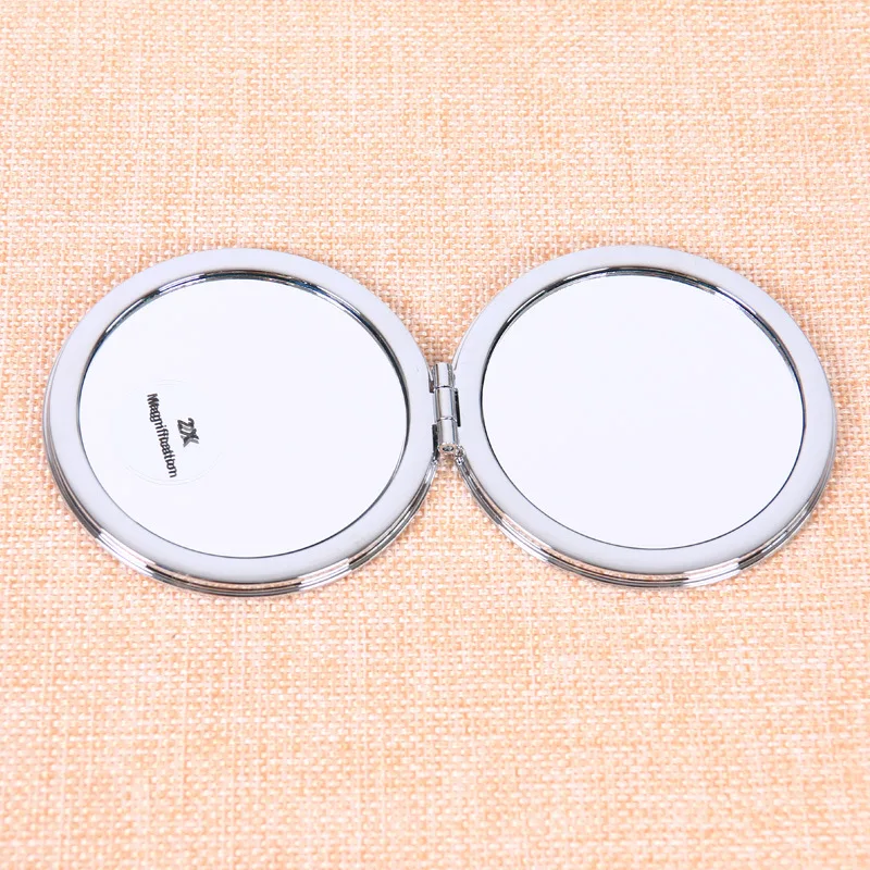 CN-RUBR геометрический узор маленькие круглые зеркала искусственной кожи складной