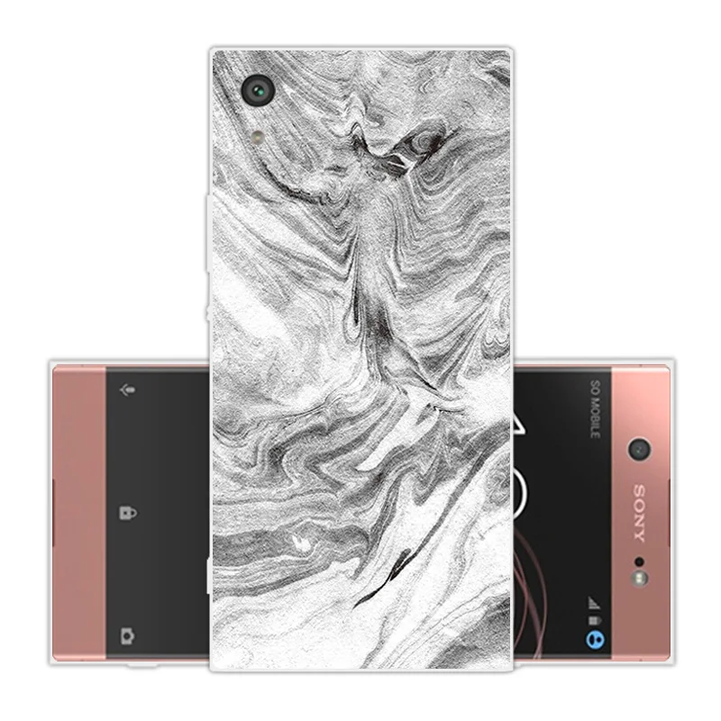 Силиконовые чехлы для Sony Xperia XA1 ультра 6 0 дюймов роскошный мягкий ТПУ пейзаж