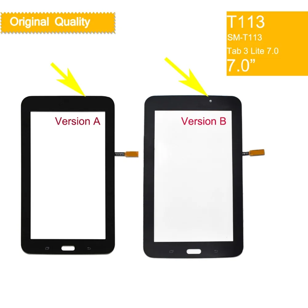 Для Samsung Galaxy Tab 3 LITE 7 0 SM T113 T113NU T114 Сенсорный экран планшета спереди Стекло Панель