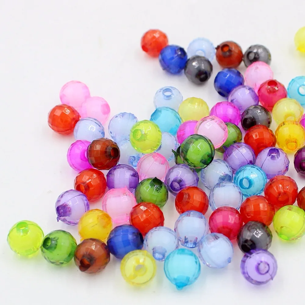 100 шт. акриловые бусины разделители 8/10 мм 15 цветов|beads for jewelry making|spacer beadsbeads free shipping |