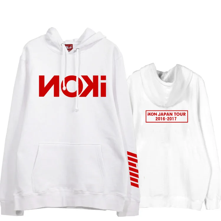 Осень-зима ikon japan tour- пуловер с принтом модная Толстовка kpop флисовые толстовки ikon толстовки