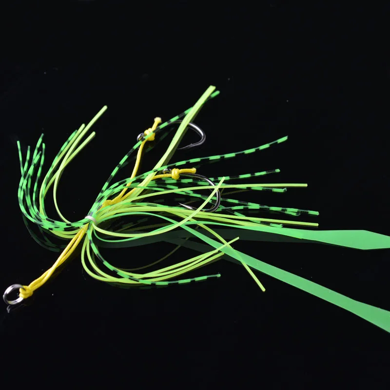 Силиконовая юбка TOMA 5 шт./лот с крючком рыболовные крючки из высокоуглеродистой