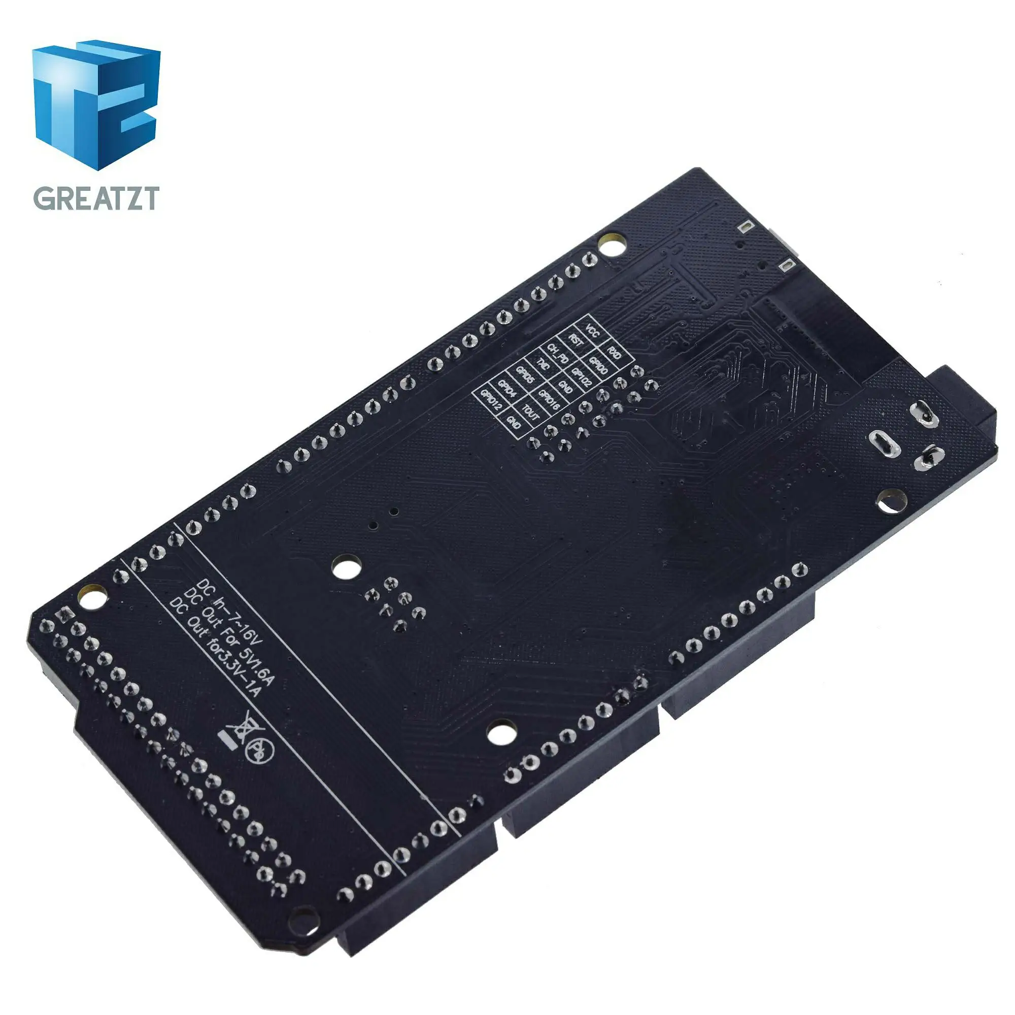 GREATZT Мега + WiFi R3 ATmega2560 ESP8266 32M памяти USB TTL CH340G совместимый для Arduino Mega NodeMCU