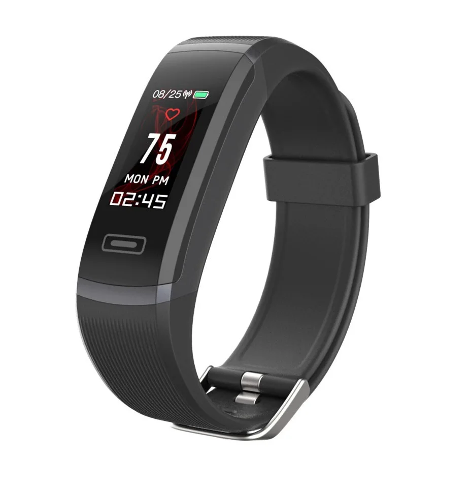 Black Bluetooth Smart band спортивные часы здоровья сердечного ритма Водонепроницаемый смарт-браслет для фитнеса Для мужчин Для женщин наручные часы - Цвет: Black