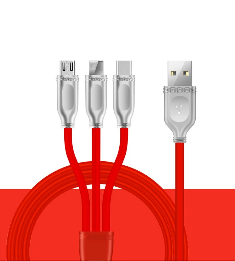 3 в 1 3A USB кабель из цинкового сплава ретро Micro usb type C кабель для huawei Xiaomi Redmi usb-кабель для Samsung для iPhone XR XS MAX