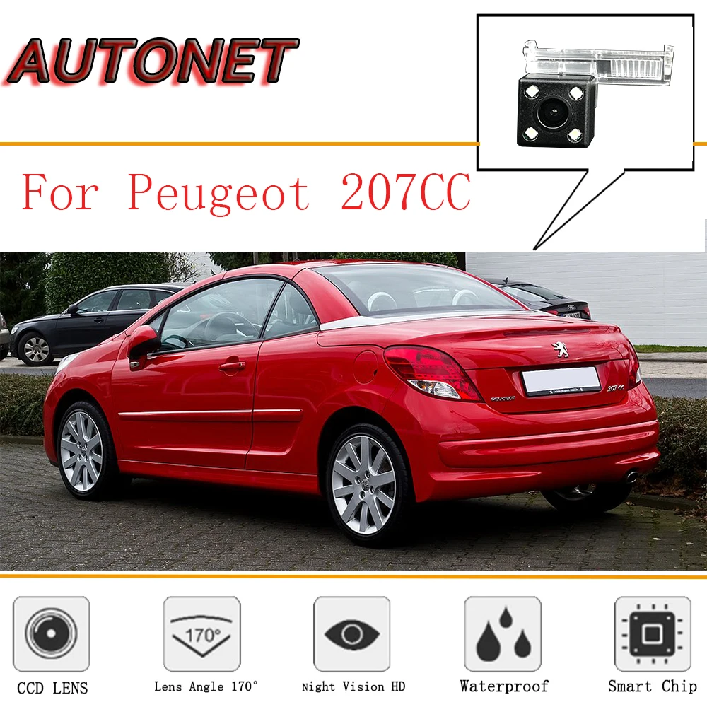 Осенняя камера заднего вида для Peugeot 207CC 207cc 2D coupe CCD ночного видения/номерной