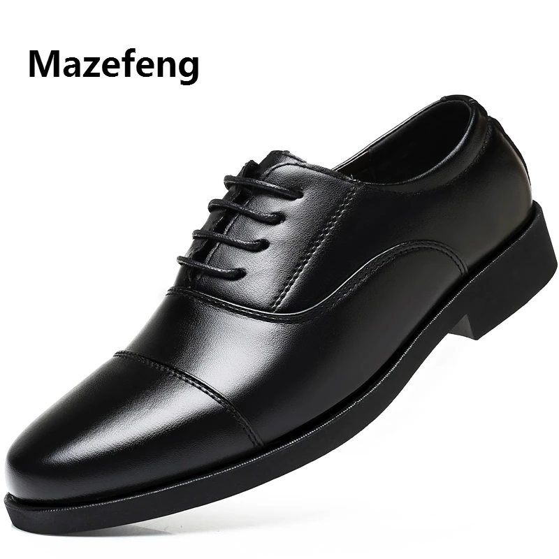 

Mazefeng/2018 новые модные мужские модельные туфли; Деловые мужские туфли на плоской подошве; Дышащая обувь для инструктора; Мужские туфли на плос...