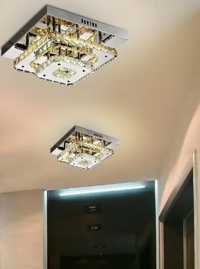 Современные хрустальные светодиодные потолочные светильники приспособление