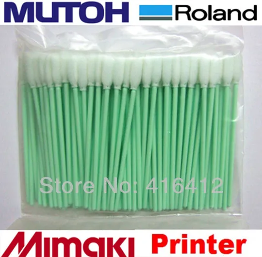500 шт пенопластовые струйные маленькие чистящие тампоны для Roland Mimaki JV3 JV4 для Epson DX3 DX4 DX5 DX7, чистящие тампоны для головки принтера
