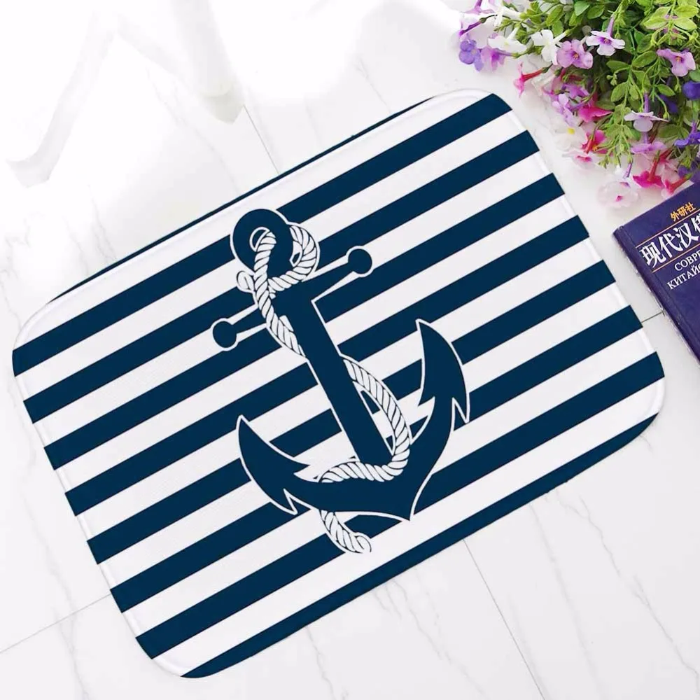 CAMMITEVER дверной коврик с якорем морской прихожей kichten для ванной Резиновые