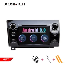 Авторадио 2 Din Android 9 0 автомобильный dvd плеер для Toyota Tundra Sequoia 2007 2013