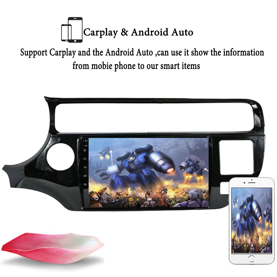 Автомобильный Радио Мультимедийный DVD плеер Android 10 0 2din навигация для KIA RIO k2 k3 2015-2018