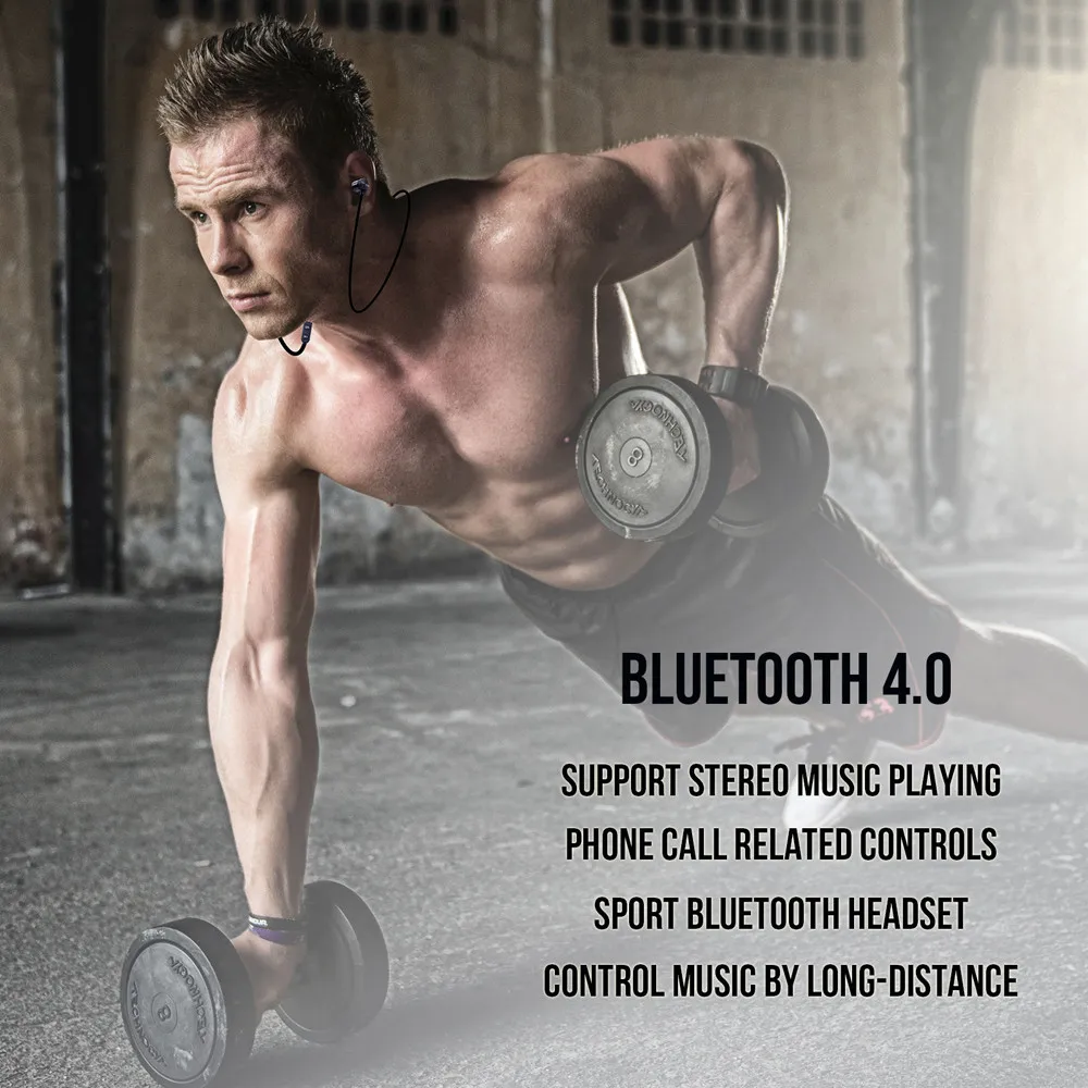 Металлические Магнитные беспроводные Bluetooth наушники гарнитура для iPhone Samsung