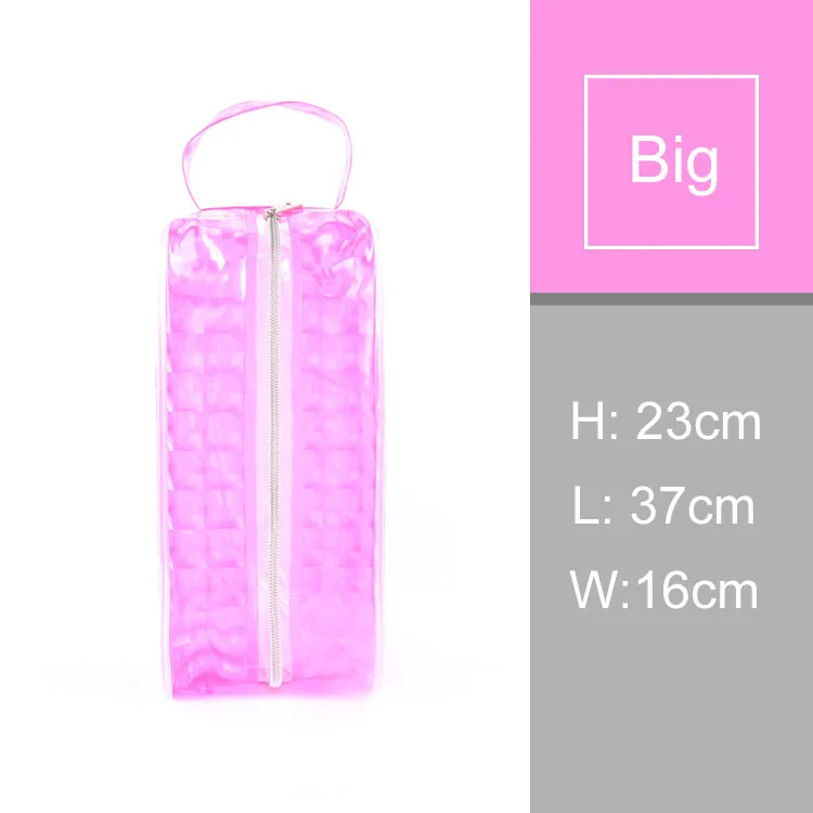 Rose Red Big Пляжные Сумки для бассейна, сумка для спортзала, водонепроницаемые сумки, прозрачный EVA Желейный органайзер, сумка для плавания, для мытья полоскания, для хранения, XA483WA - Цвет: Rose Red Big