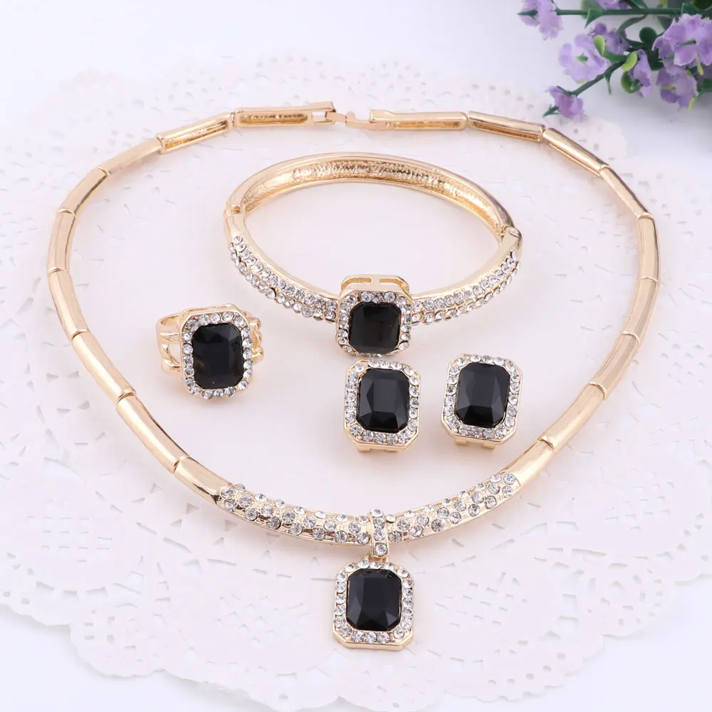 6 цветов s Новый дизайн горячие продукты золотого цвета ожерелье серьги наборы