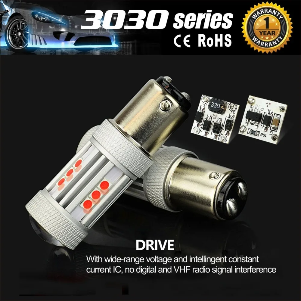 VANSSI 2 шт. 1157 Bay15d S25 P21/5 Вт светодиодный очень яркий 3030 чипов стоп сигнал лампа