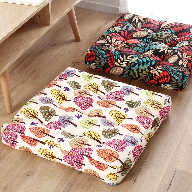 Beautiful Plant Circle Seat Cushion Cotton Square Home Decor New Cheap Outdoor Cushions Office Chair Sofa Pillow | Дом и сад