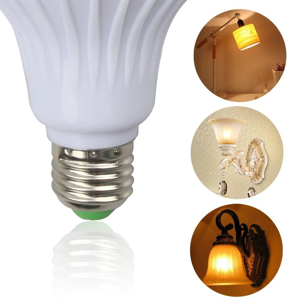 Беспроводная bluetooth колонка YWXLight E27 12 Вт RGB Светодиодная лампа 220 в аудио умная
