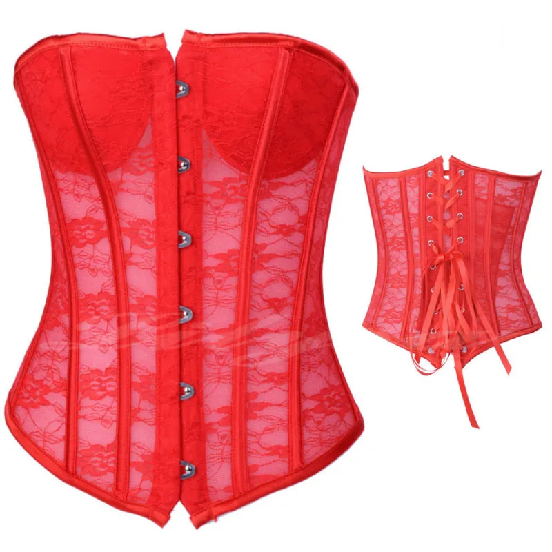 Сексуальное черное белое красное нижнее белье искусственное цветочное Waspie