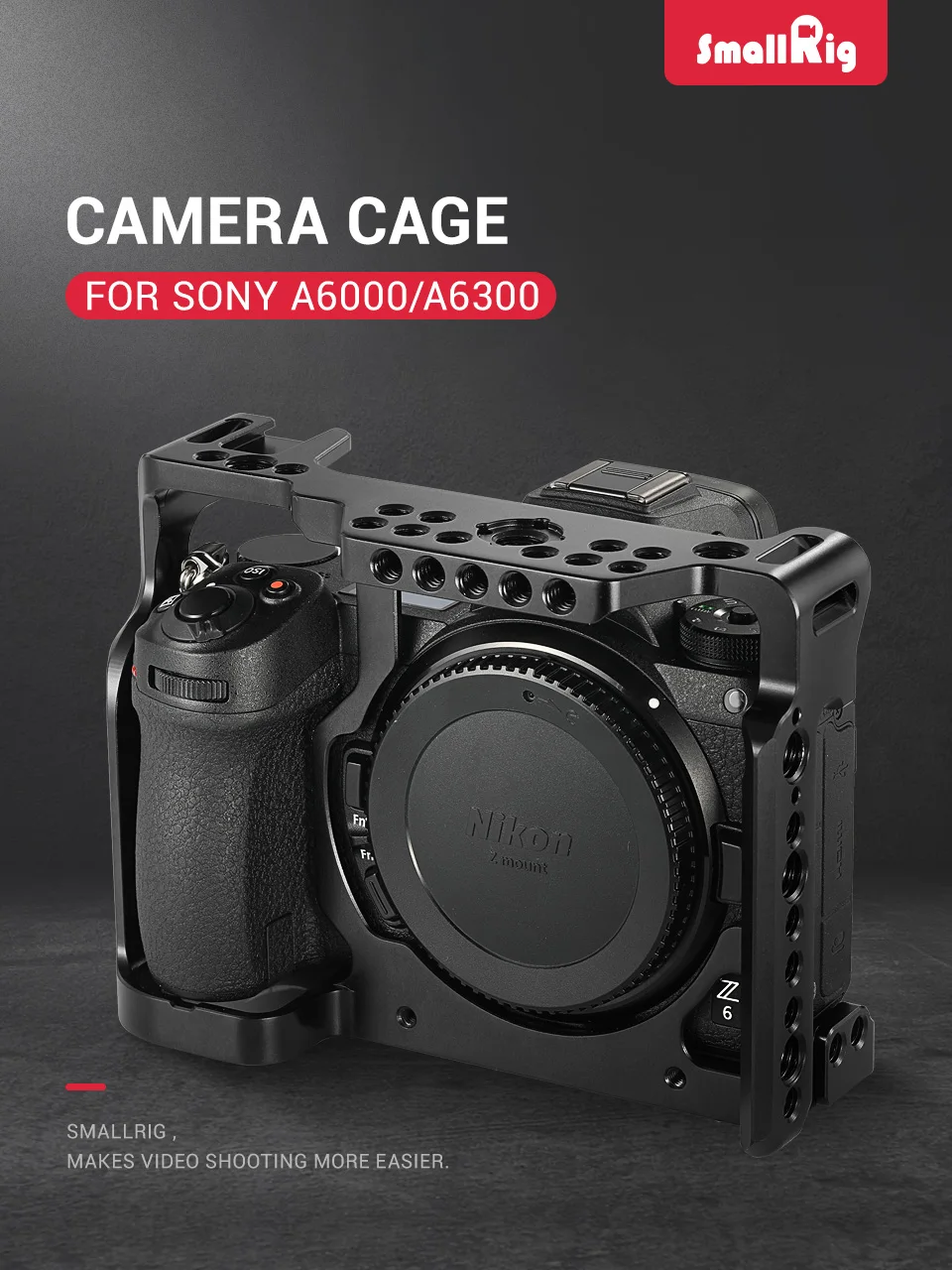 Клетка для камеры SmallRig Z6 для Nikon Z6/для камеры Nikon Z7 W/Arri Locaing Holes башмак fr монитор микрофон прикрепить 2243