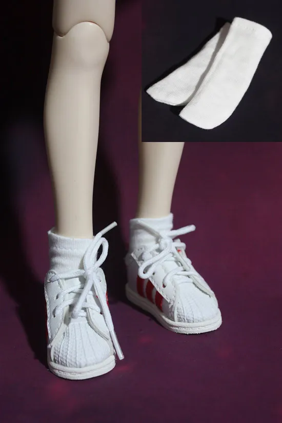 BJD кукла Носки белые короткие носки для 1/3 1/4 1/6 BJD SD DD MSD MDD YOSD дядя кукла размер спортивные короткие носки аксессуары для куклы