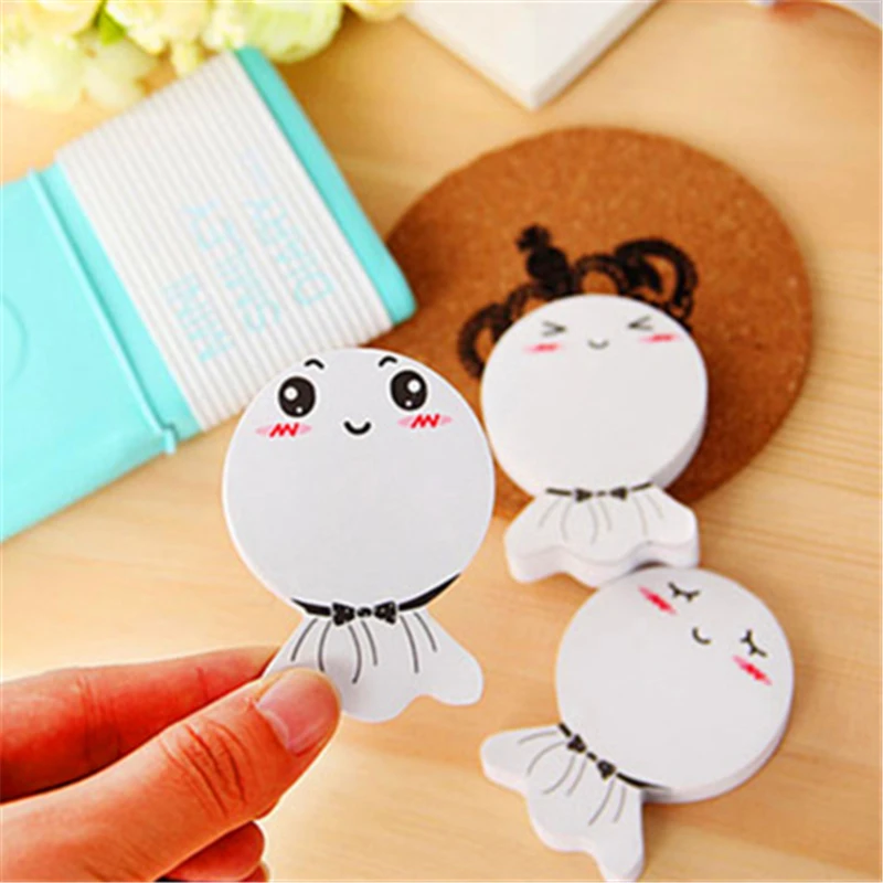 

diy Sunny Doll smily memo pad Sticky label school sticky note for school office supplies stationery wholesale new