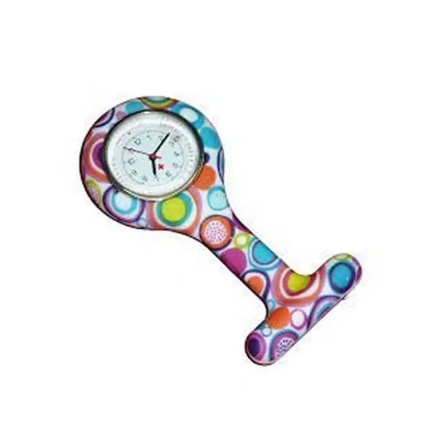 Карманные часы Timezone #501 с клипсой на цепочке Кварцевая брошь Подвесные для