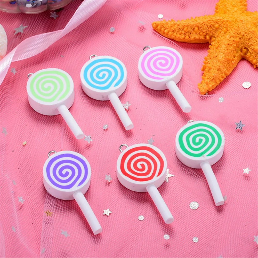 10 шт./пакет Kawaii резиновые кабошоны из Смолы Скрапбукинг ожерелье кулон украшения