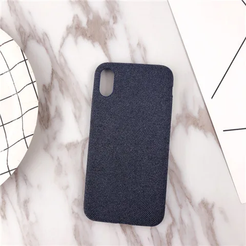 Blue Плюшевый тканевый чехол для телефона Apple iPhone X Xs Max Xr 8 7 6s 6 Plus теплый плюшевый Модный мягкий цветной чехол-накладка чехол s Capa Fundas - Цвет: Blue