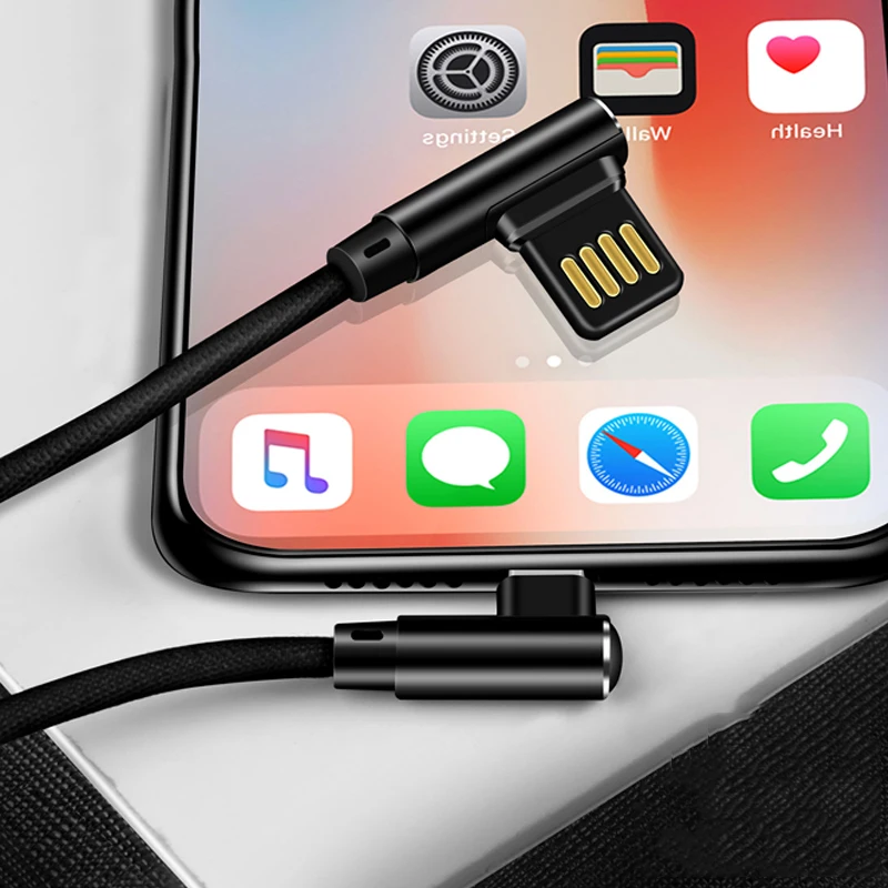 Suntaiho [5 Pack] 90 usb кабель для iPhone Xs Max 2.4A быстрой зарядки данных Xr 5 6 6s 7 8 iPad USB зарядное
