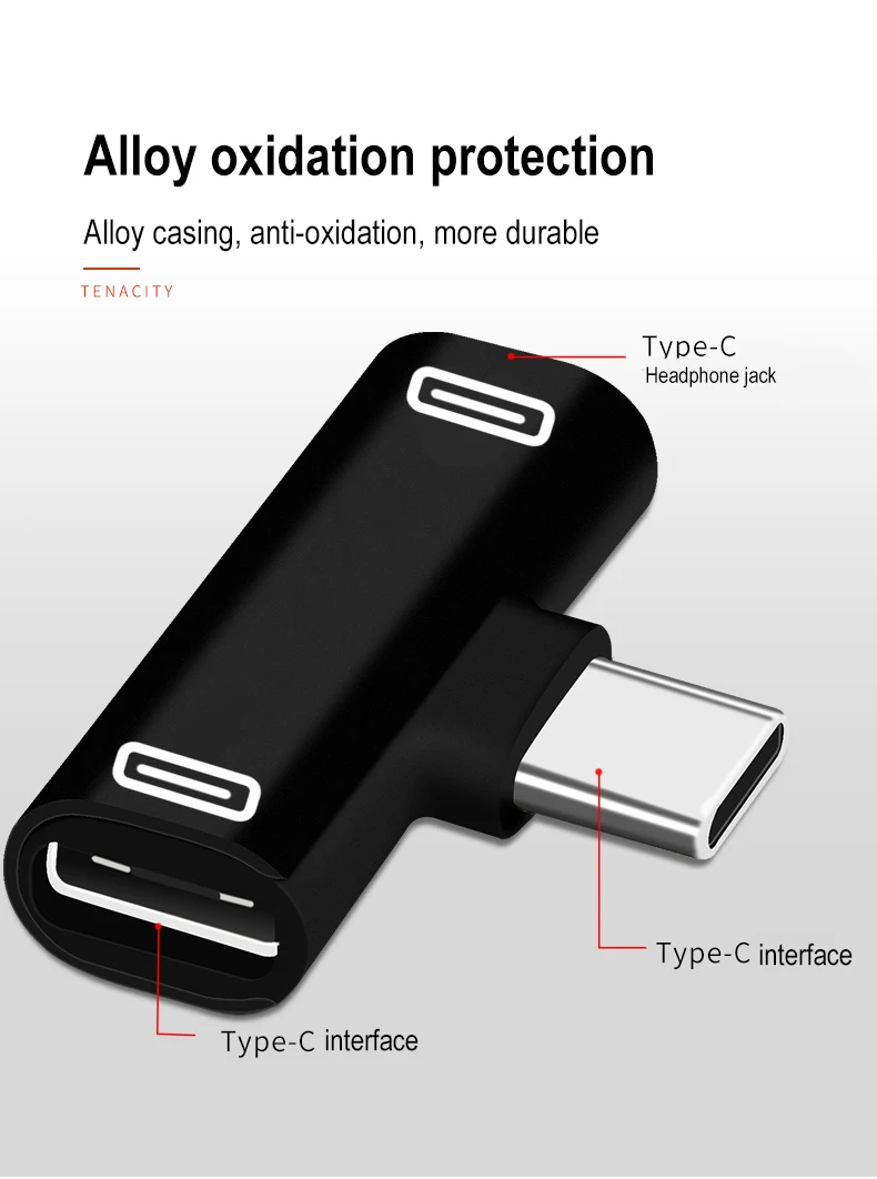 Аудиоадаптер Mini Type C 2 в 1 Type-C на 3 5 мм разъем для наушников USB-C зарядным кодом Samsung