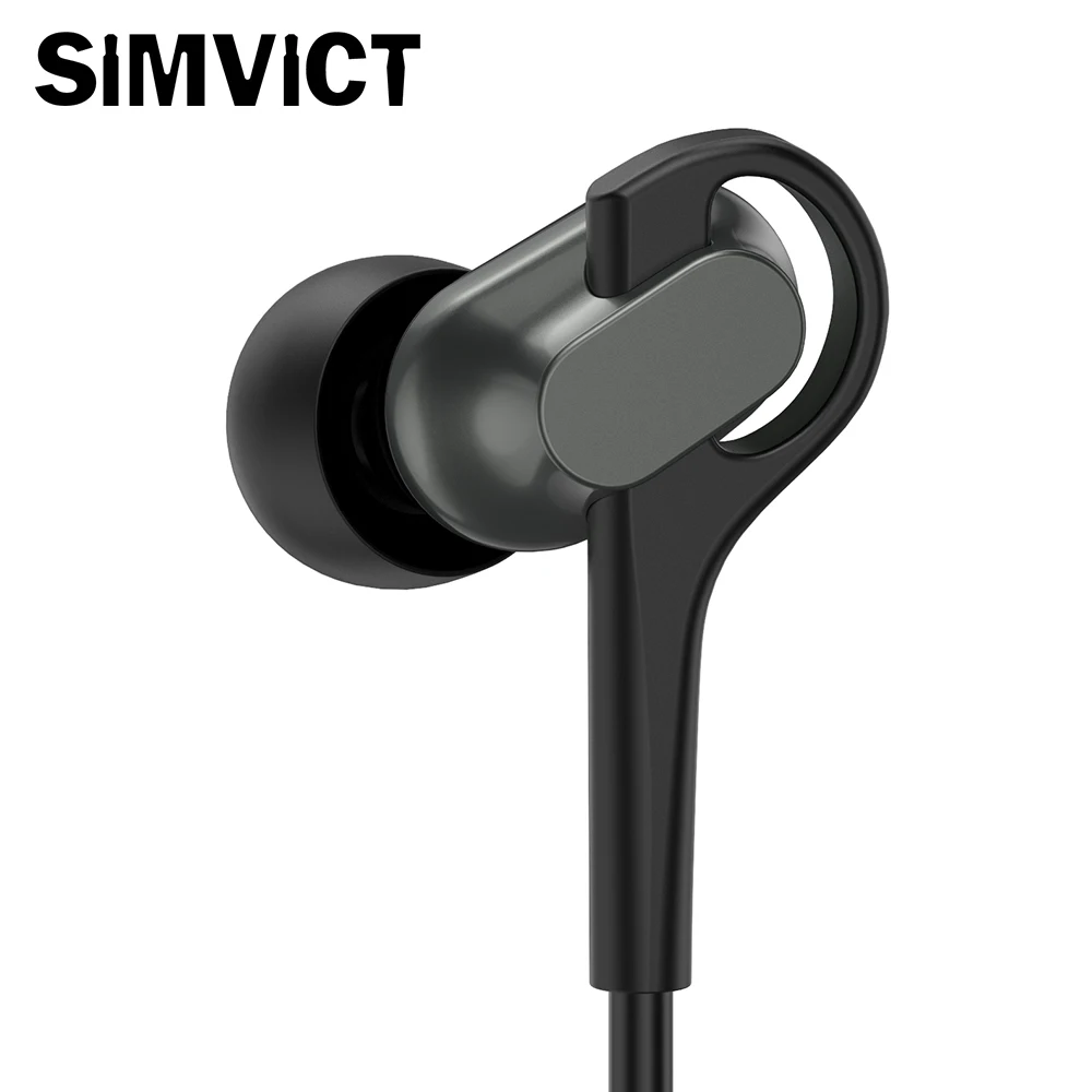 SIMVICT S24 наушники в ухо чистый звук гарнитуры с микрофоном для iPhone samsung Android Mp3