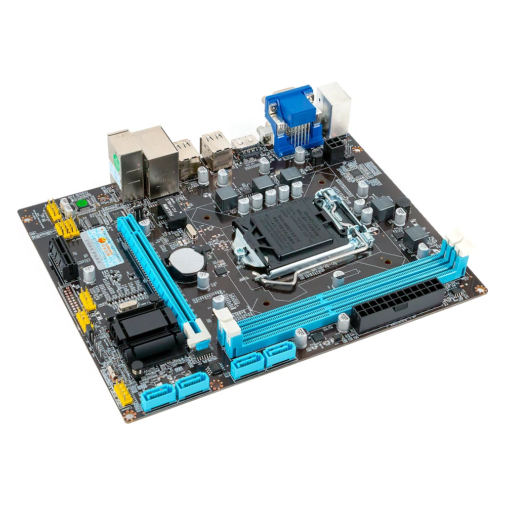 Huanan Zhi H61 M-ATX материнская плата H61 для Intel LGA 1155 Поддержка i3 i5 i7 DDR3 1333/1600 МГц 16 Гб SATA2.0 USB2.0 VGA HDMI