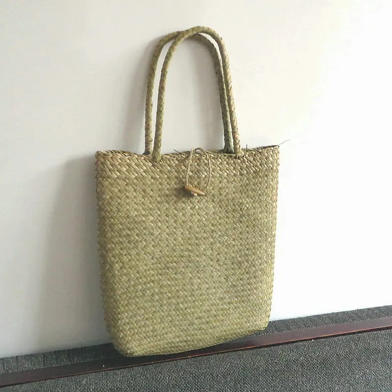 

2019 summer new straw woven bag holiday travel ladies handbag designer fashion simple shoulder beach bag gift bag WJC195