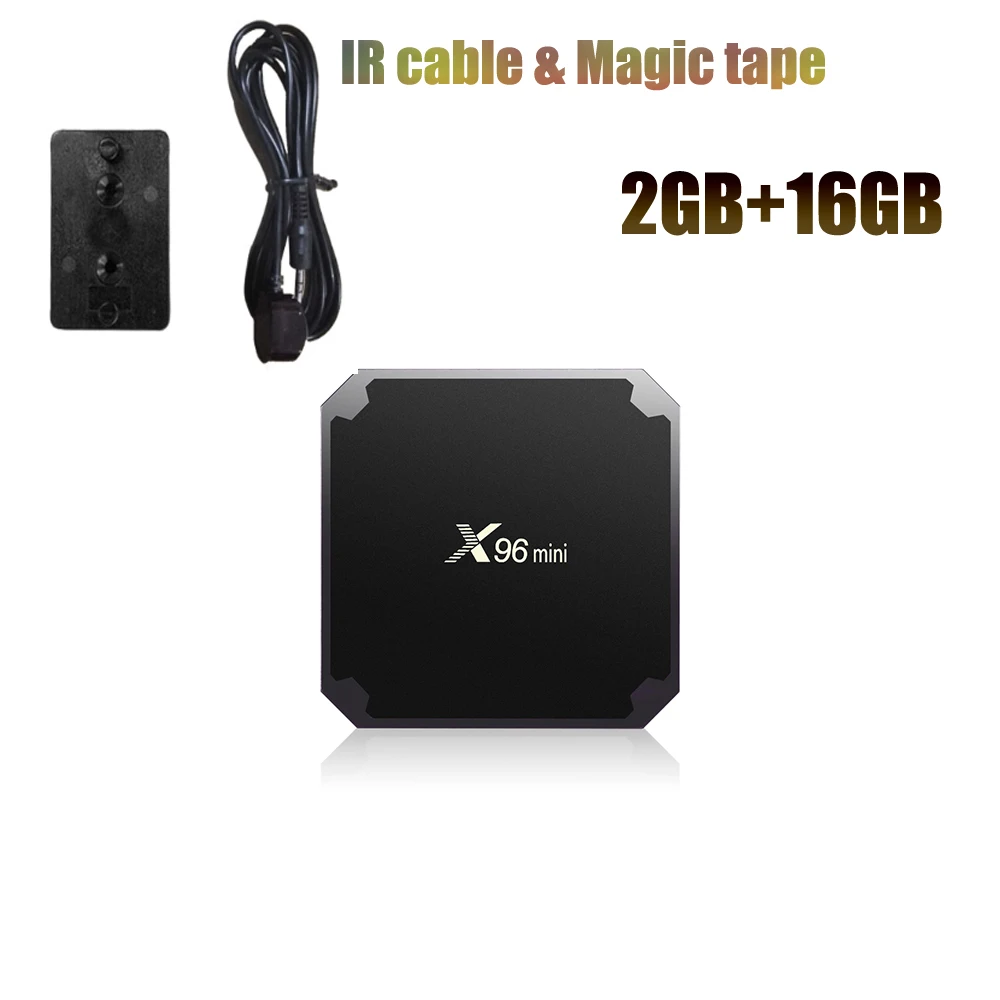 Красный X96 Мини Android 7.1.2 ТВ Box Amlogic s905w 4 ядра Full HD 4 К media player 2.4 г WI-FI H.265 HDMI 2.0 Декодер каналов кабельного телевидения 2 ГБ 16 ГБ - Цвет: Красный
